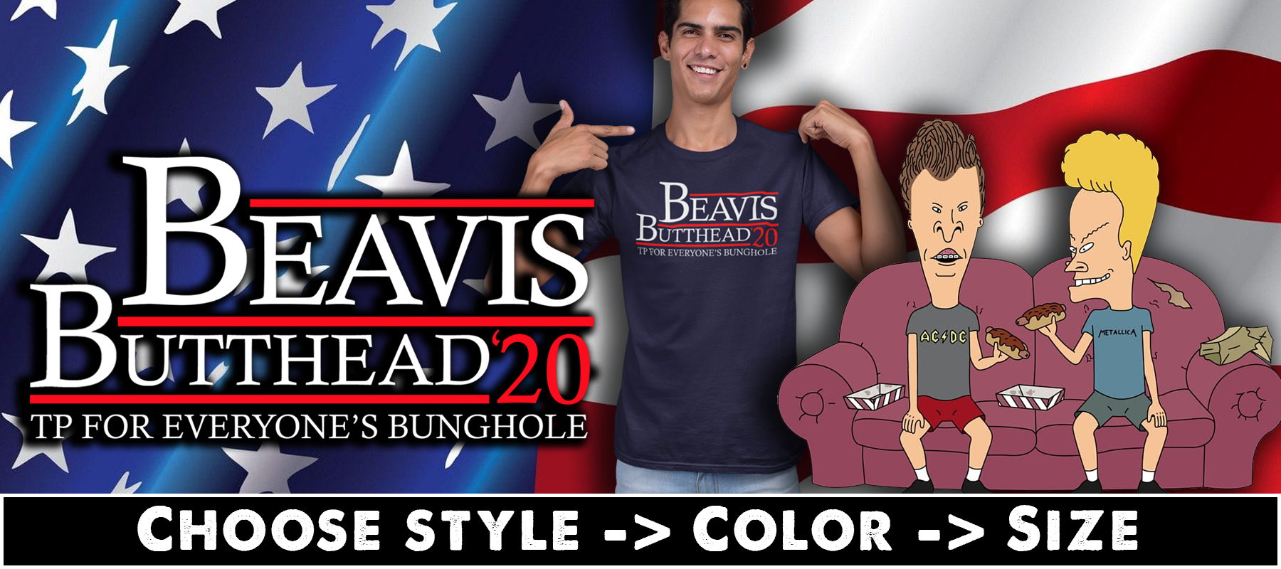 Beavis and Butthead 20 T-shirts, Hoodies & Mugs