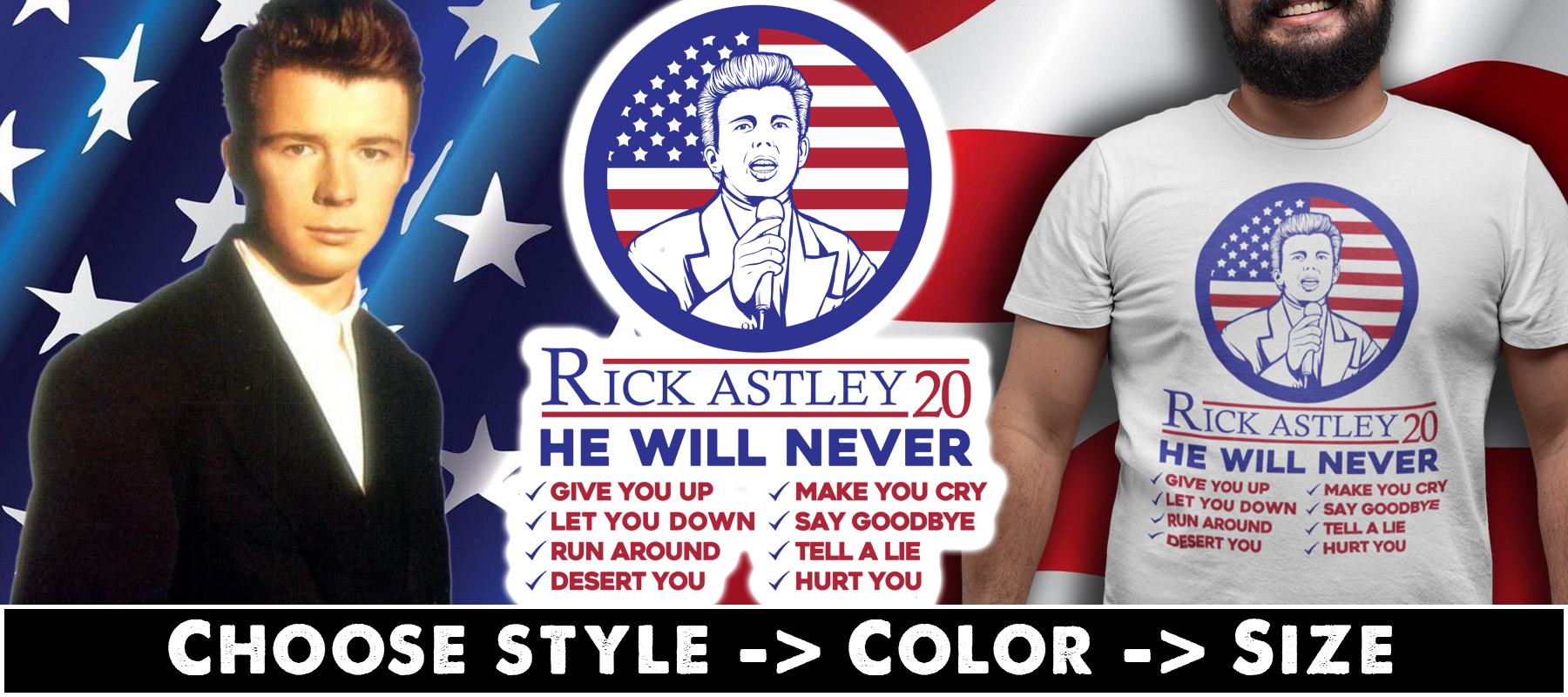 Rick Astley 20 T-shirts, Hoodies & Mugs