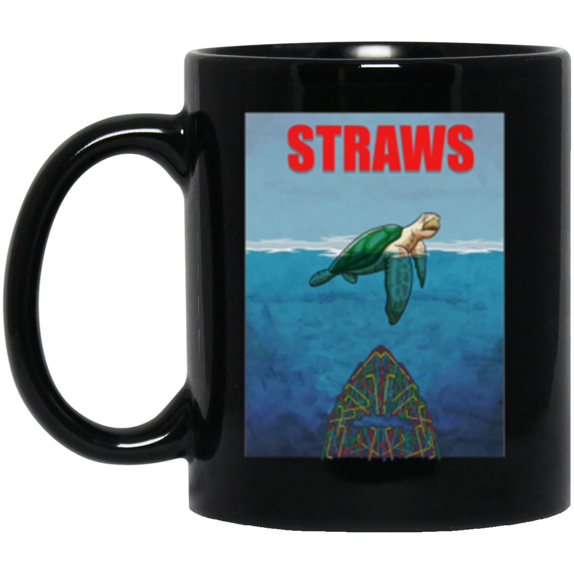 Turtle Straws Jaws Postcard for Sale by Cyanide & Sage