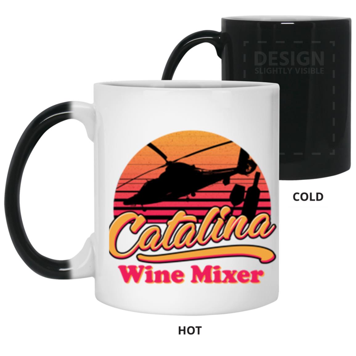 Catalina Wine Mixer Black Mug 11oz (2-sided) – The Dude's Threads