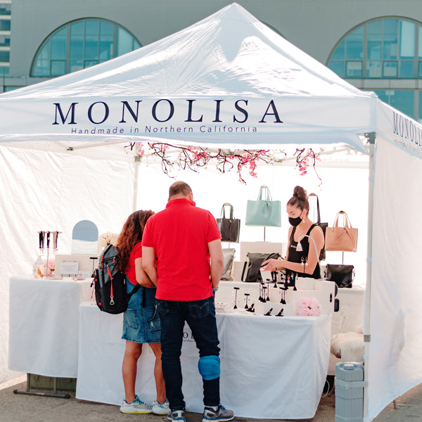 MONOLISA Booth | Designer Lisa Ramos with Customers