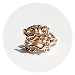 Picture of Hand Sculpted 14k Gold Filled Ring Made in California | om Blog Article - 10 Facts About Gold Filled Jewelry by Artist Lisa Ramos