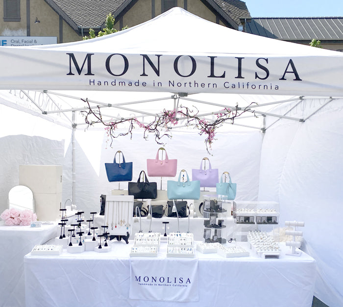 California Art & Wine, Fine Art Shows and Holiday Boutiques in 2022 Article - Picture of El Dorado Hills Art, Beer and Wine Events | MONOLISA Booth - Artist Lisa Ramos