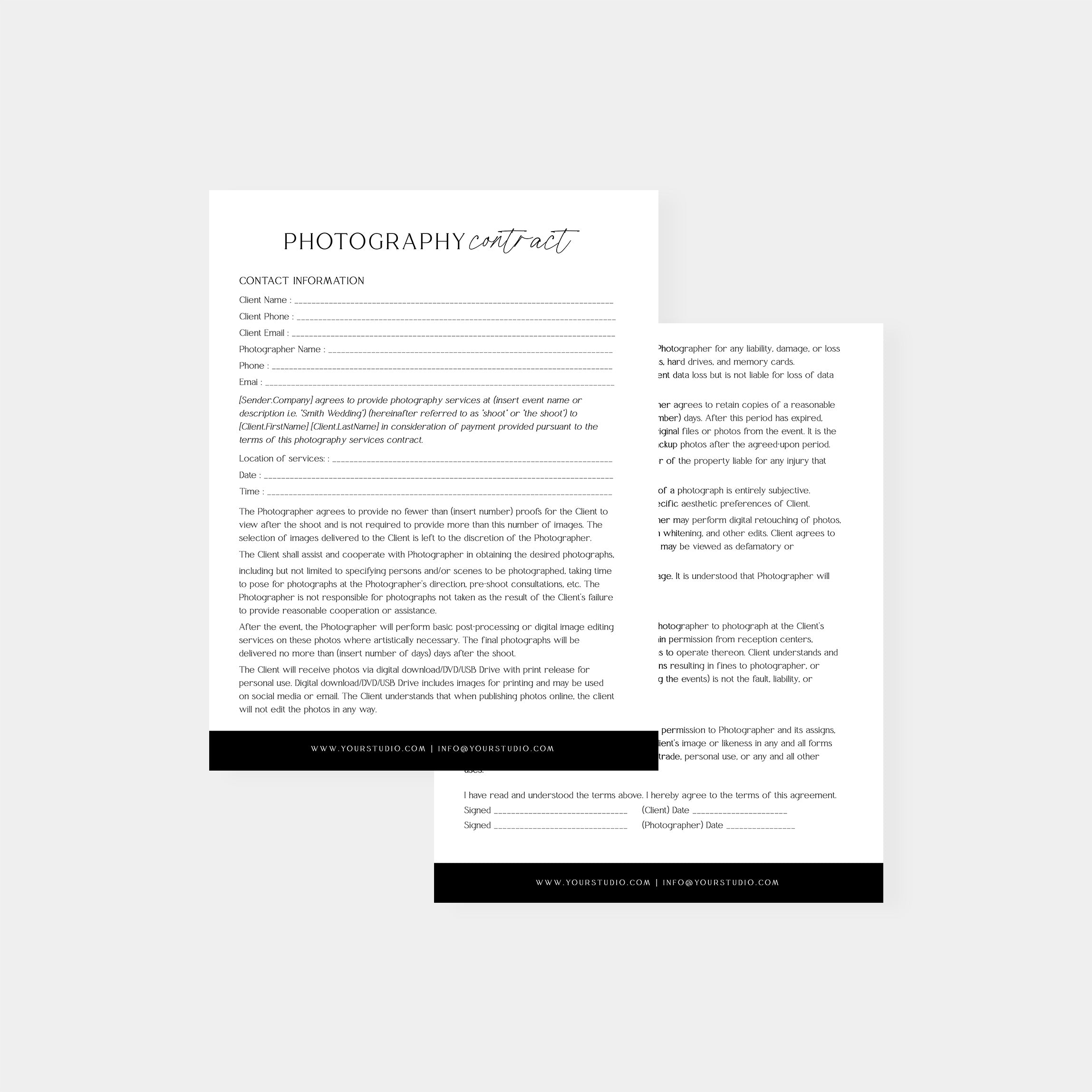 Photography Contract Template Timeless Salsal Design   2 45047265 7f93 4615 Bc34 C7949ac66b0b 