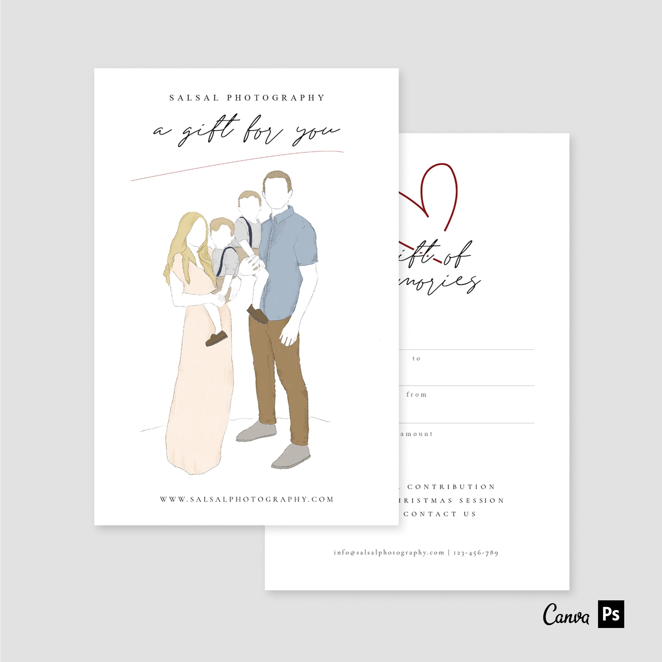 photography gift certificate templates