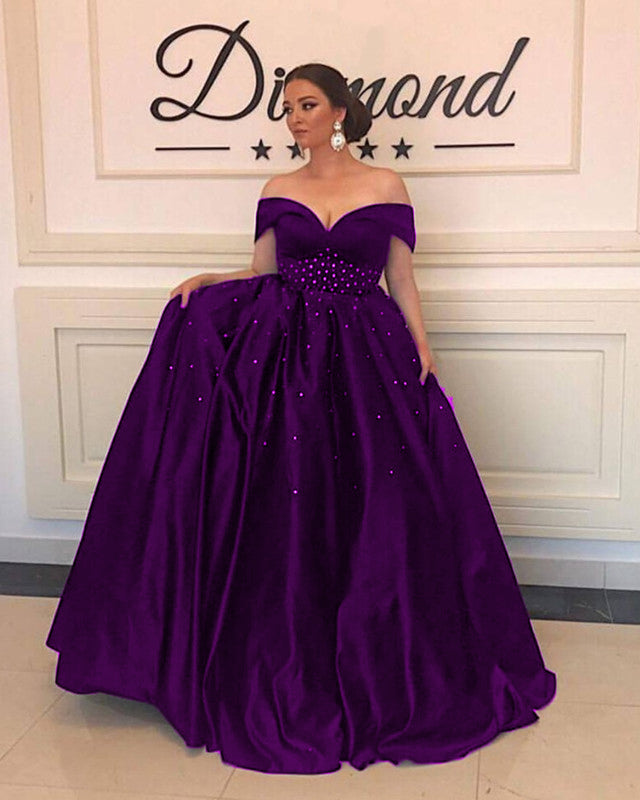 Purple Gowns Plus Size Store, 53% OFF ...