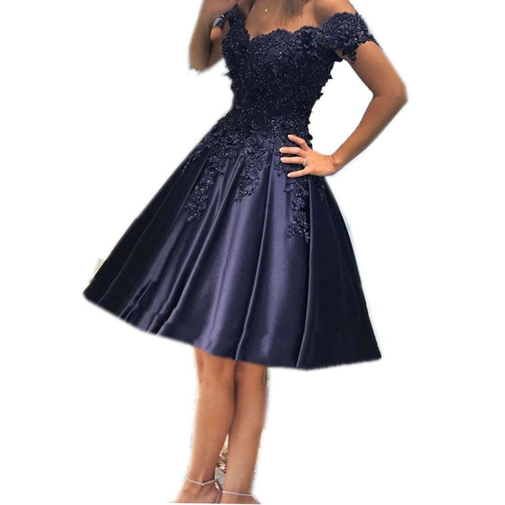 navy bridesmaid dress short