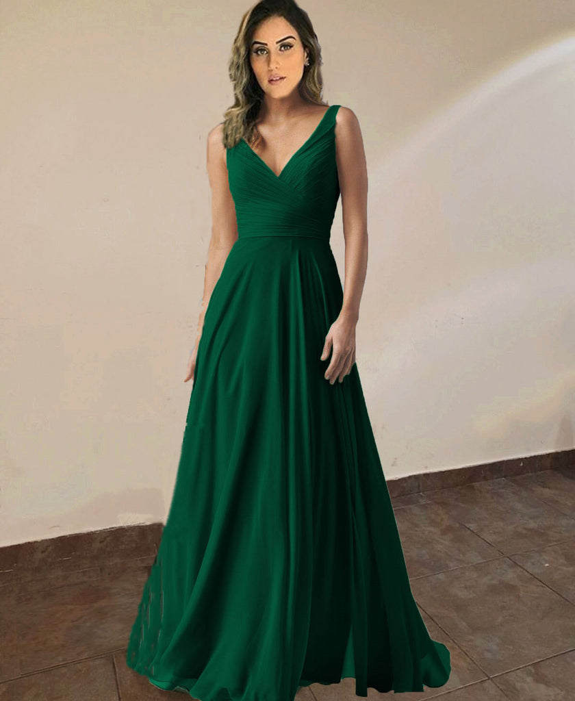 emerald green bridesmaid dresses with sleeves