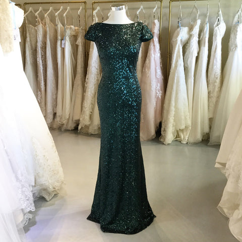 green sparkly bridesmaid dresses