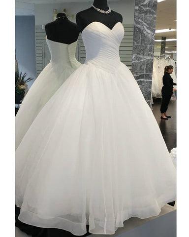 drop waist ball gown wedding