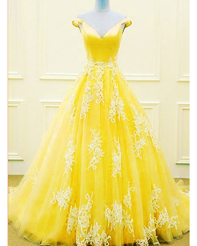 ball gown yellow