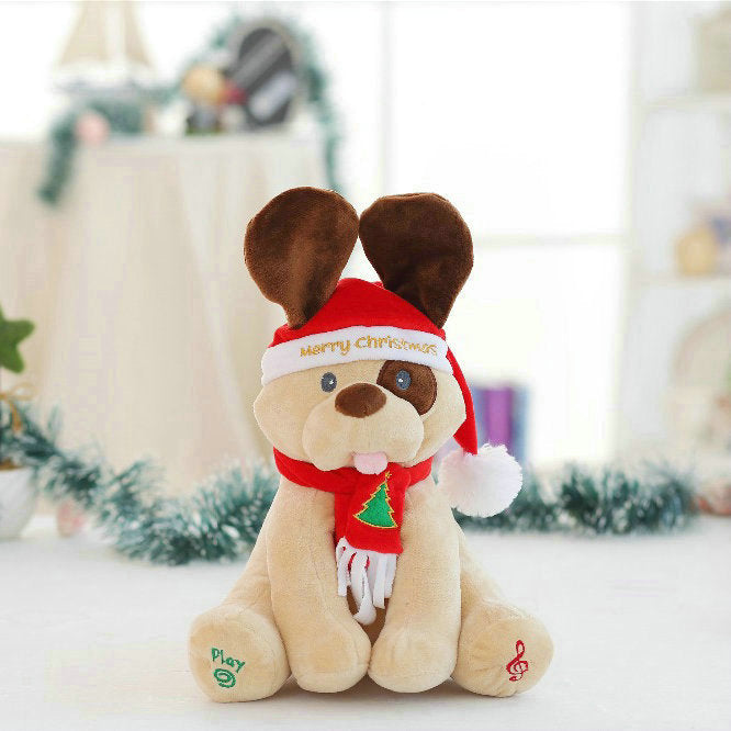 christmas dog stuffed animal