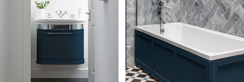 Traditional Classic Blue Bathrooms