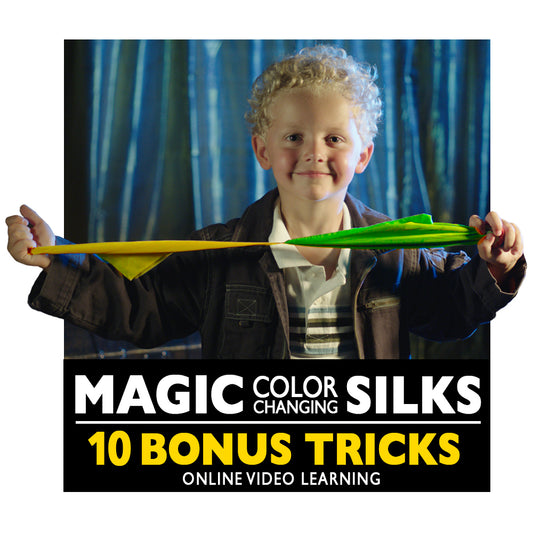 Magic Tricks Vanishing Kit with Silks & Secrets