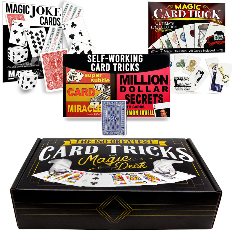 Magic Makers Wild Card Trick Kit - Professional Card Magic Tricks Explained  Including Special Magic Cards for Performing