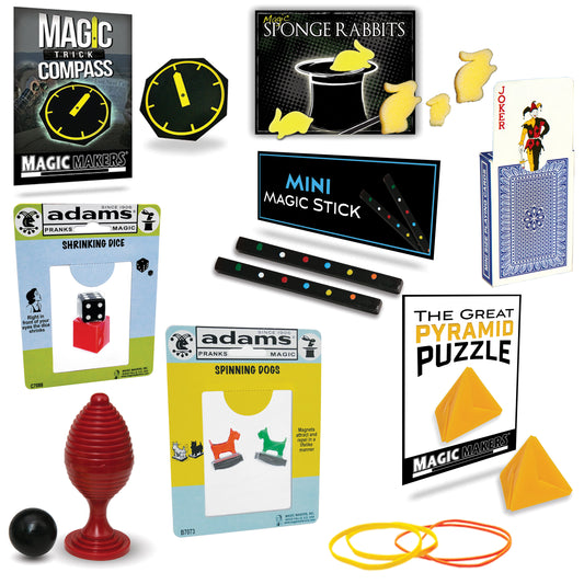 Magic Makers Color Changing Hanky, Stop Light Cards and Magic Pen Magic  Tricks Kit 