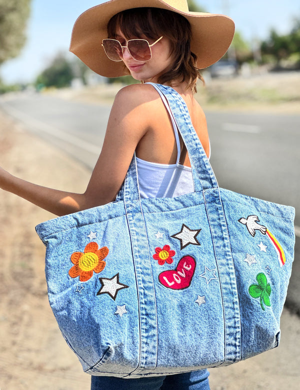 Really Big Denim Tote Bag – billytshop