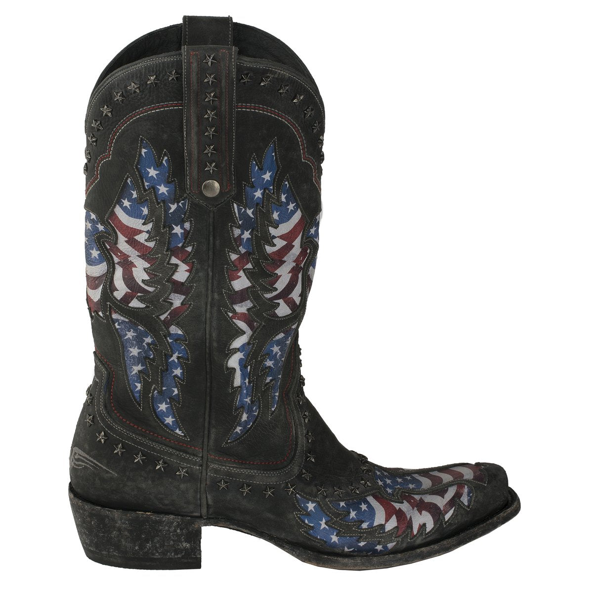rockin leather american flag boots
