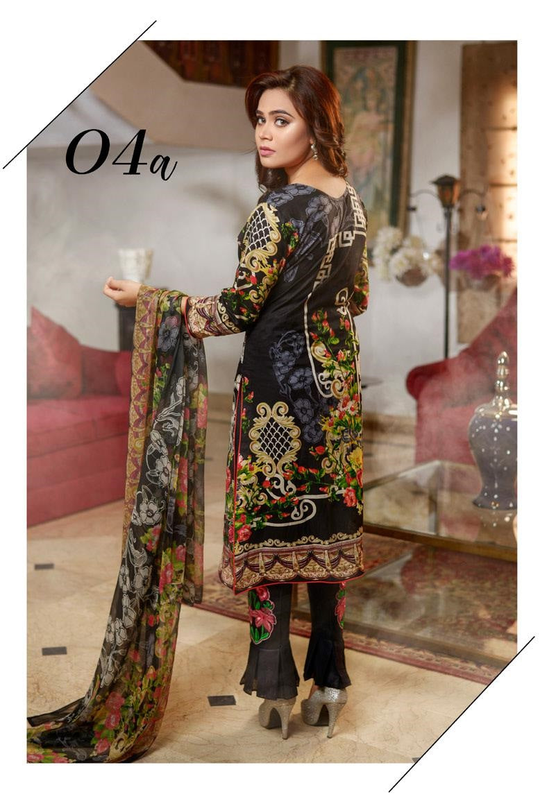 Anaya Embroidered Lawn D.No 4-A