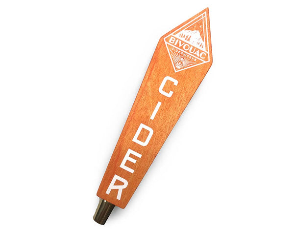 Bivouac Hard Cider Wooden Stained Custom Tap Handles