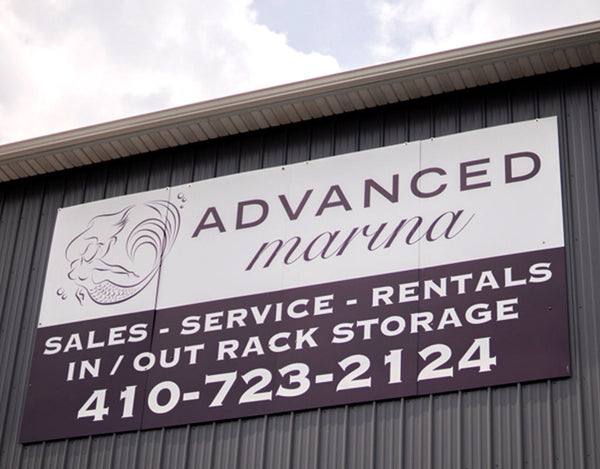 Advanced Marina Custom Commercial Aluminum Signage Ocean City Maryland