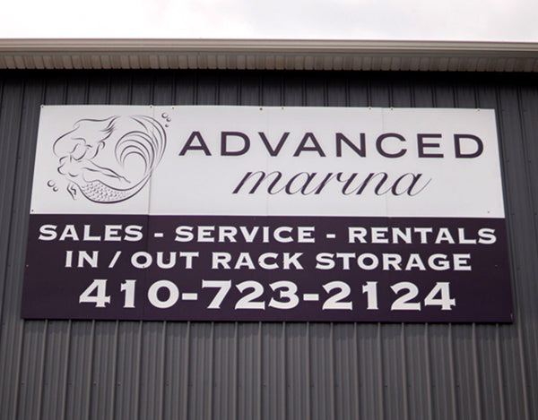 Advanced Marina Custom Commercial Aluminum Signage Ocean City Maryland