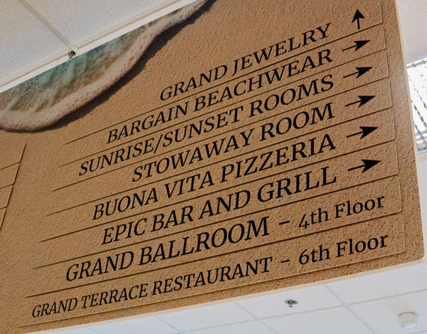 Grand Hotel Custom Directional Sign in Ocean City Maryland
