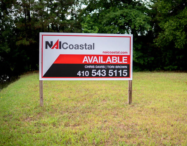 NAI Coastal Realty Custom Commercial Real Estate Sign in Ocean City Maryland