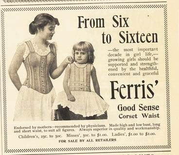 1897 Corset Ad Ferris Bros. Good Sense Corset Waist  