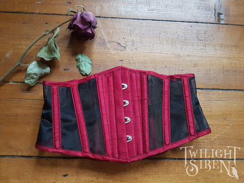 SKADI underbust waspie corset TWILIGHT SIREN