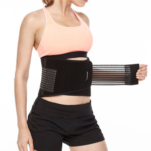 DARLIS Plus Size Back Support Belt with Removable Suspender Straps