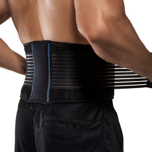 T TIMTAKBO Plus Size 3XL Back Brace with Lumbar Support Pad for Men Women  Back Pain Support,Fast Lower Back Pain Relief Waist Belt(Black/Gray, Plus