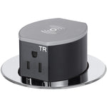 Hubbell RCT600BK Pop Up 15A Outlet, USB-A/C, Wireless Charging, Black –  Conference Table Boxes