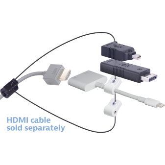 DL-AR1200 Adapter Ring DisplayPort, Mini DisplayPort, Lightning, Clamp –  Conference Table Boxes
