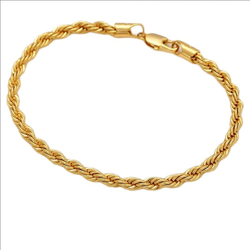 Gold Filled Rope Bracelet