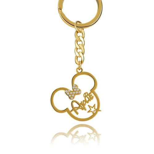 Personalized Minnie Mouse Name Keychain
