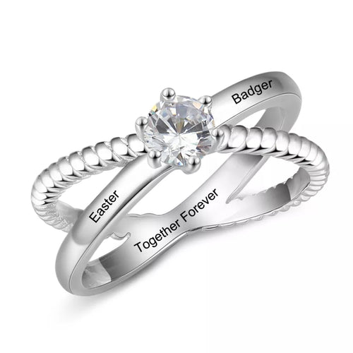 Personalized  Ring With Two Names
