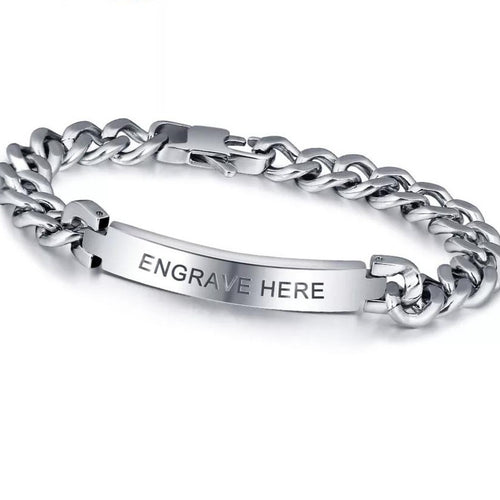Personalized stainless steel Bracelet for Men