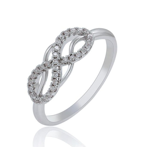 Infinity Silver Ring-Size10