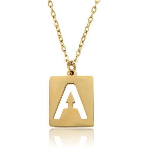 14k Gold filled Letter A Necklace