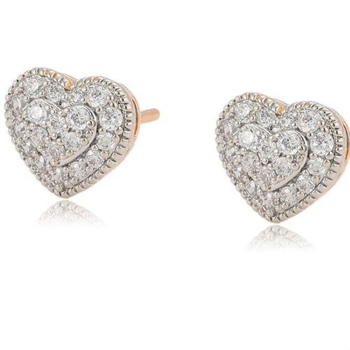 18K Gold Filled Heart Studs