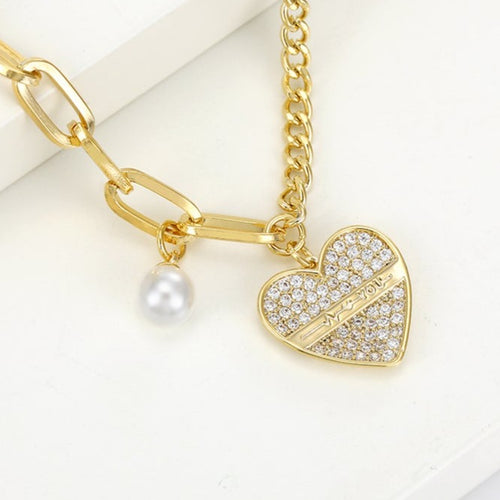 14k Gold Filled Heart Bracelet