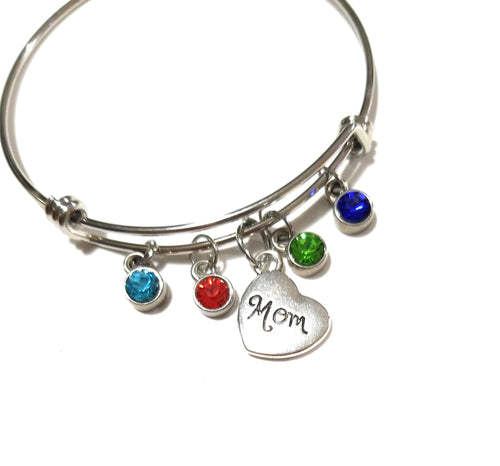 Mom bracelet with Birthstones