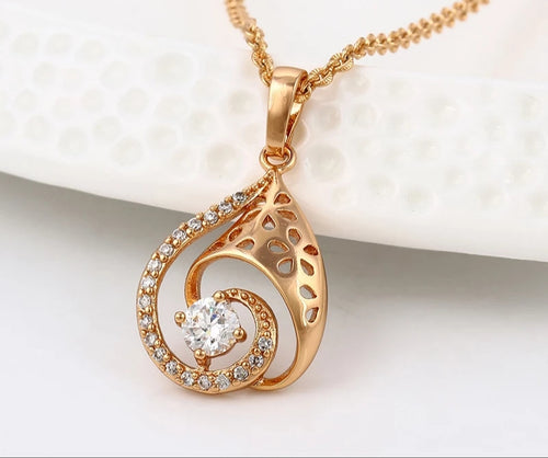 Rose Gold  Pendant Necklace