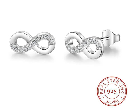 925 Sterling Silver Infinity earrings