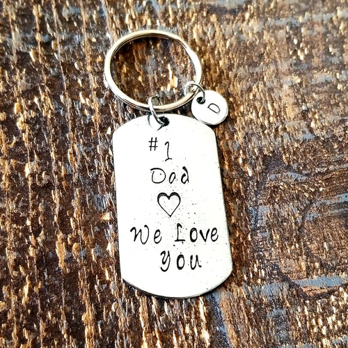 Personalized Dad Keychain