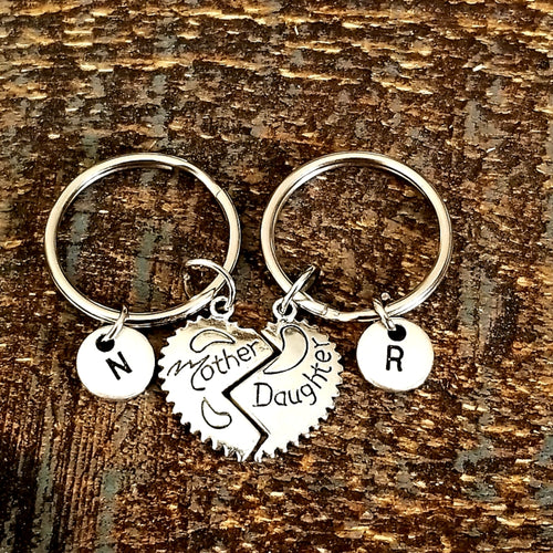 Mother Daughter Keychain Set ( Two Keychains)