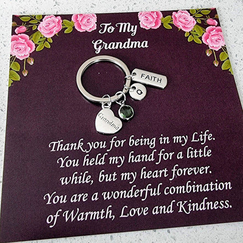 Personalized Grandma Keychain