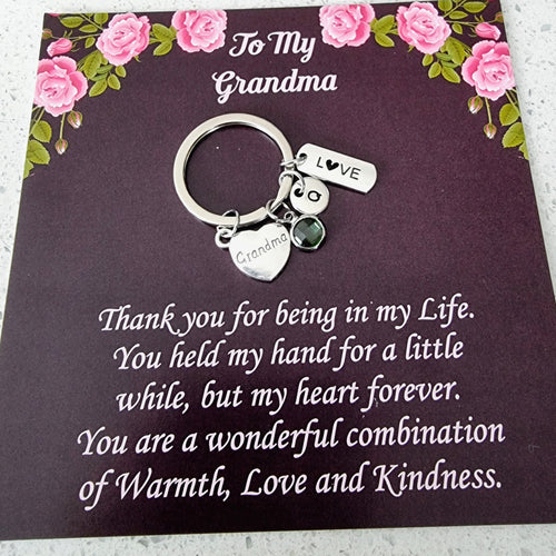 Personalized Grandma Keychain