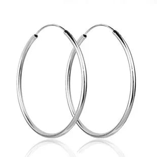 Sterling Silver Large hoop Earrings